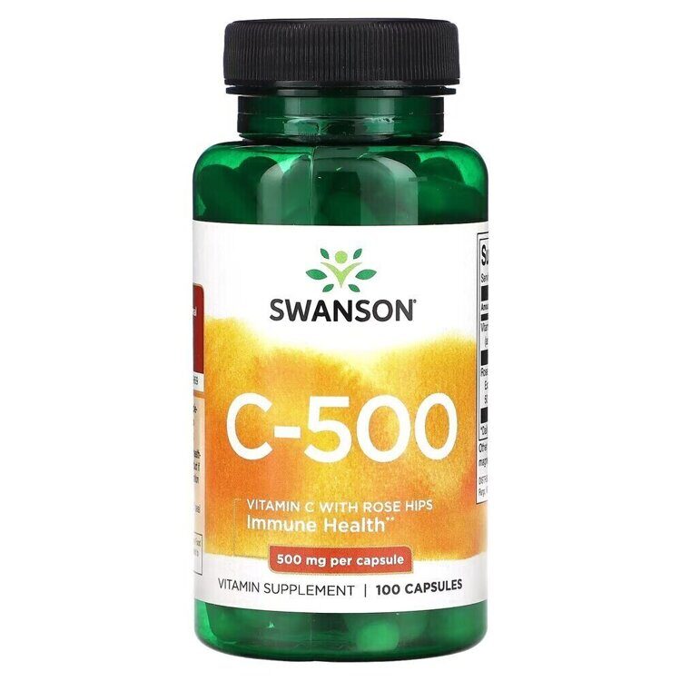 C-500 Vitamin C with Rose Hips 500 mg 100 Gélules